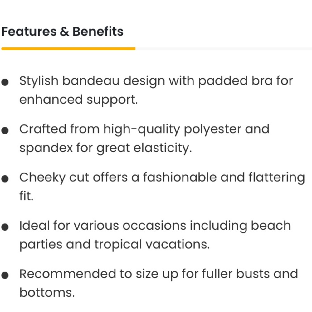 Women’s Strapless Wave Bandeau Bikini Size S 2 Piece Bathing SuitCheeky Lace-Up - Picture 15 of 15
